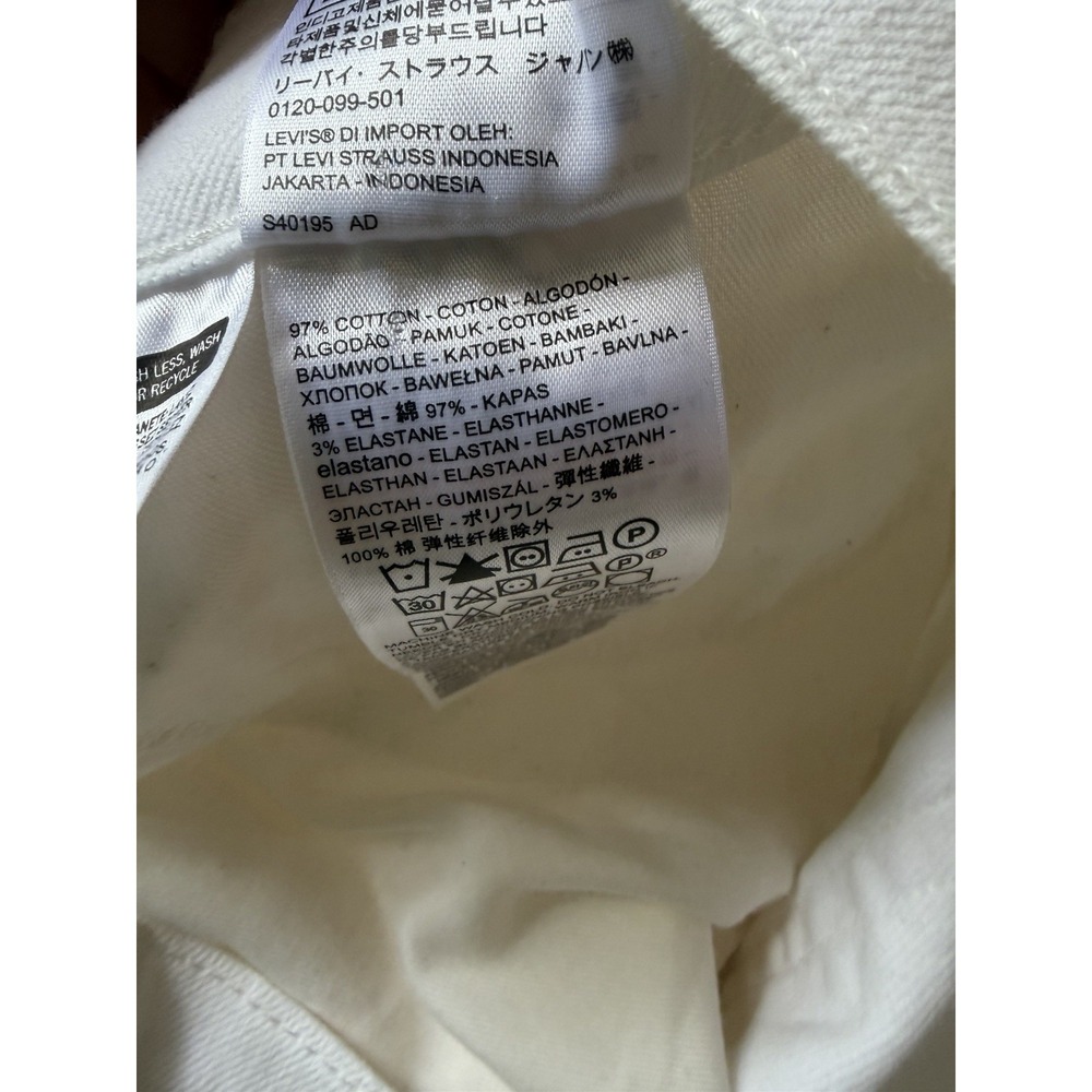 Levi's 541 Athletic Taper Jeans Mens 46x28 Big & Tall White Stretch NWT - Picture 9 of 12